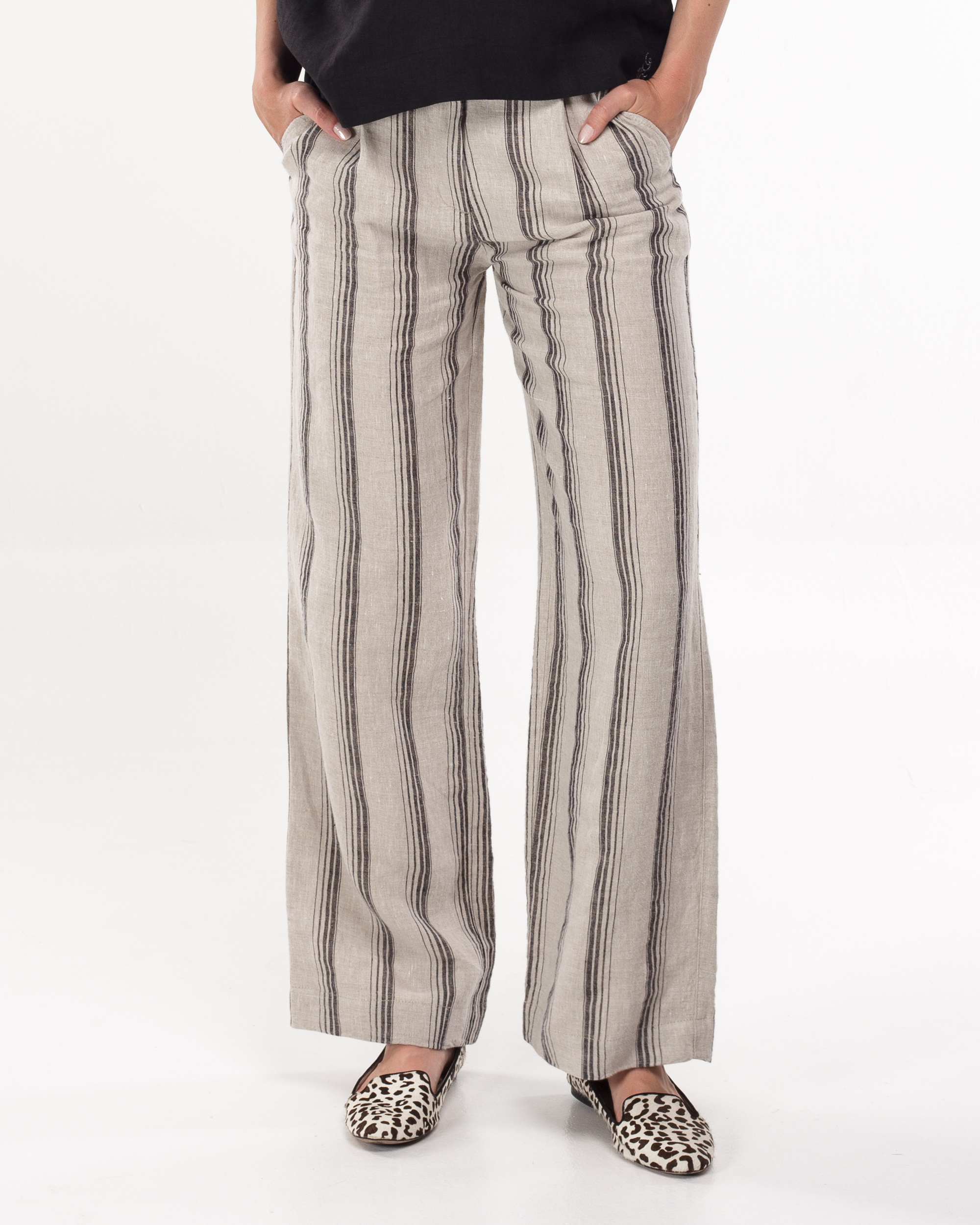Linen Stripe Pants linen