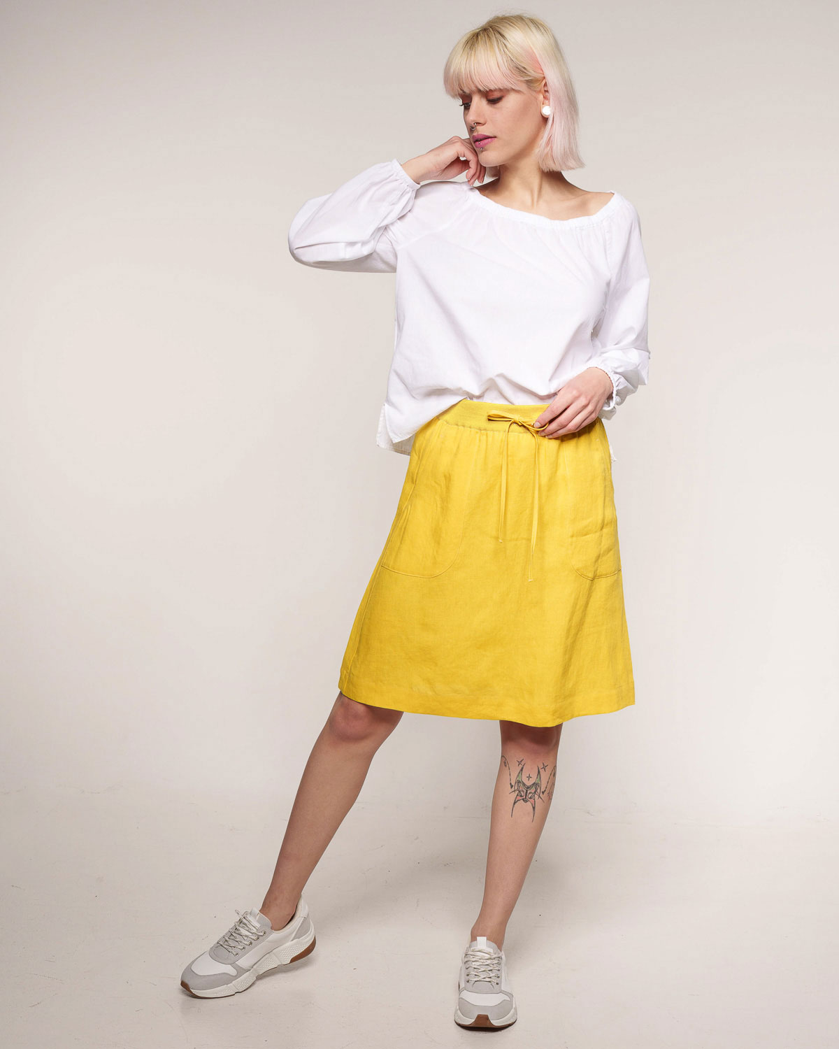 Linen Skirt sun